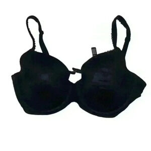 Victoria’s Secret lined Demi bra‎ women’s size 34DD color black
